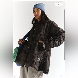 Care FP Tricked Out Trek Lightweight Puffer Jacket Washed Black RT $398 NWT